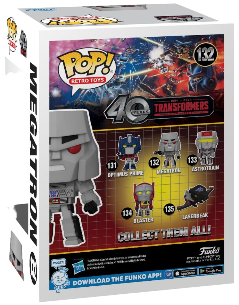 Transformers: Generation 1-40th Anniversary, Megatron Funko Toy Store